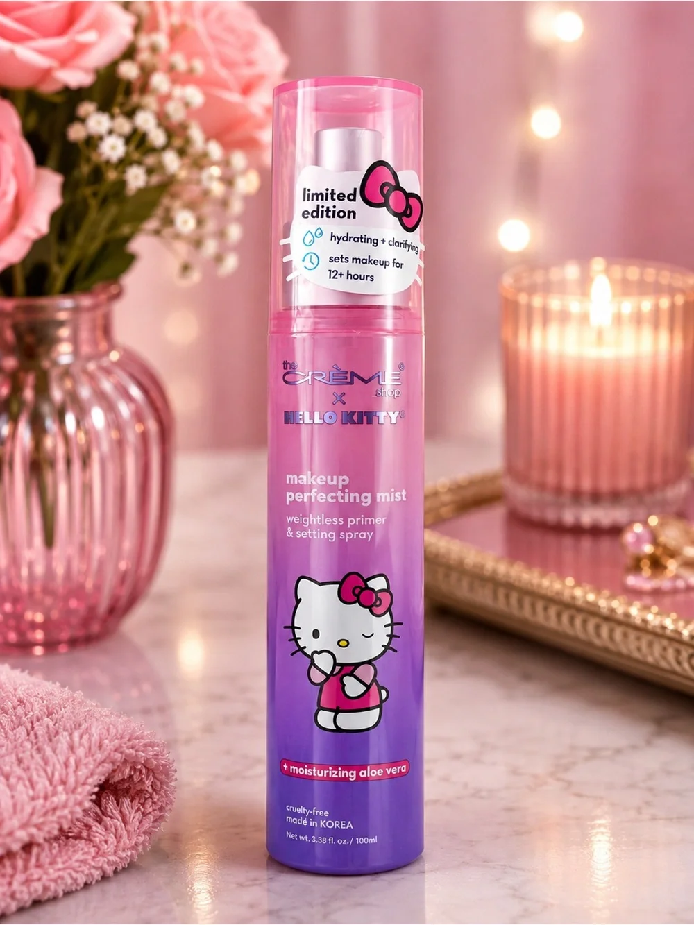 The Crème Shop x Hello Kitty Limited Edition Makeup Perfecting Mist